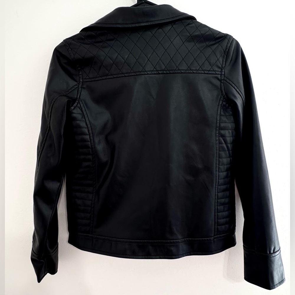 Art Class Black Leather Jacket Kids - Picture 4 of 5